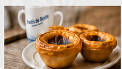 Pastéis de Belém served in Lisbon, Portugal